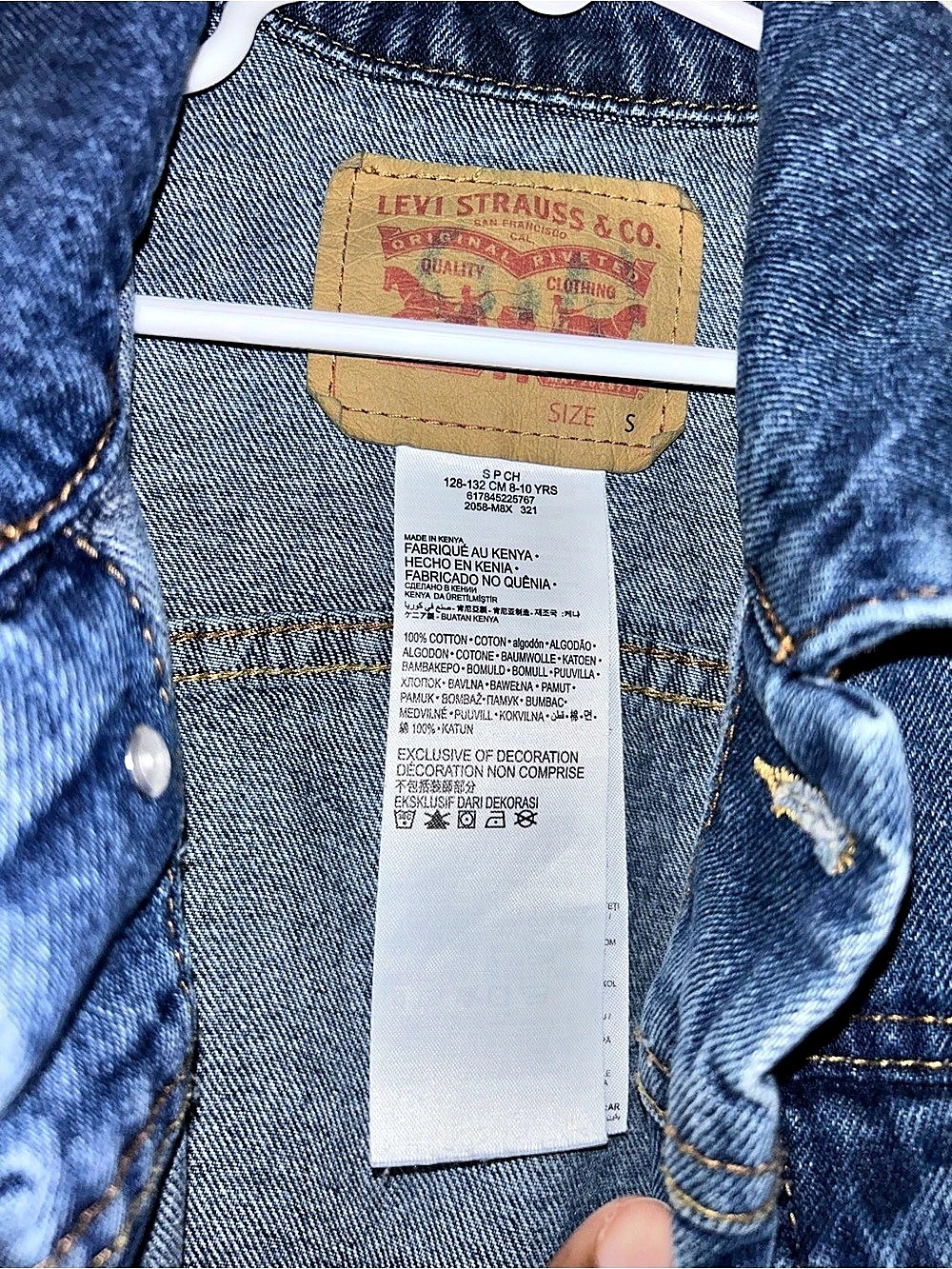 Levi's Kids Denim Jacket Size Small - Picture 8 of 11